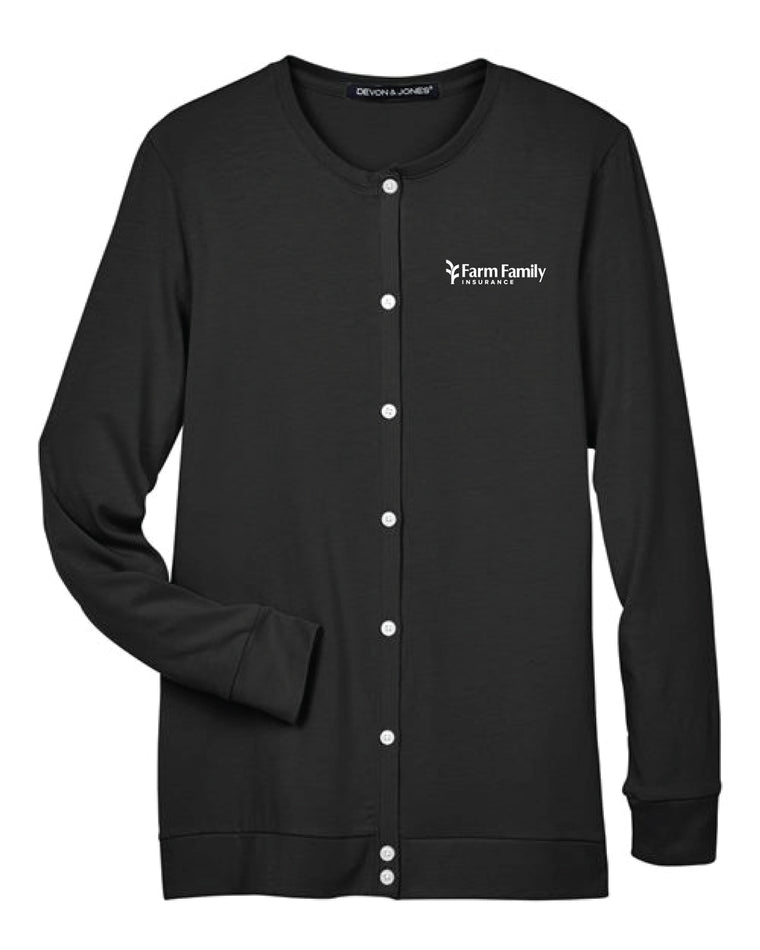 Devon & Jones Women's Perfect Fit™ Ribbon Cardigan - DP181W