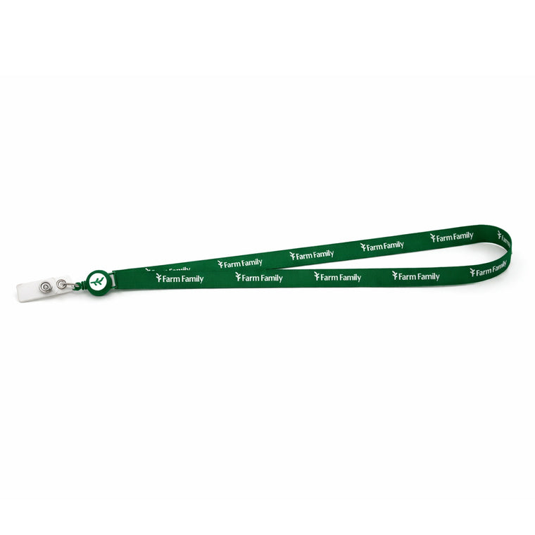 Farm Family Polyester Lanyard with Retractable Reel Combo - LPYRC58